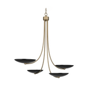 Kichler 52855 Palmela 4-lt 32" Chandelier - Champagne Bronze/Black