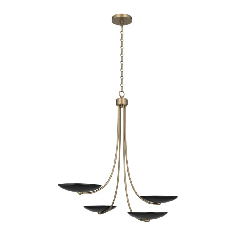 Kichler 52855 Palmela 4-lt 32" Chandelier - Champagne Bronze/Black