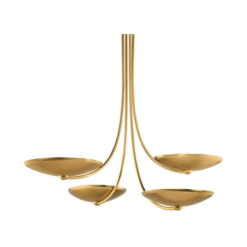 Kichler 52855 Palmela 4-lt 32" Chandelier - Lacquered Brass
