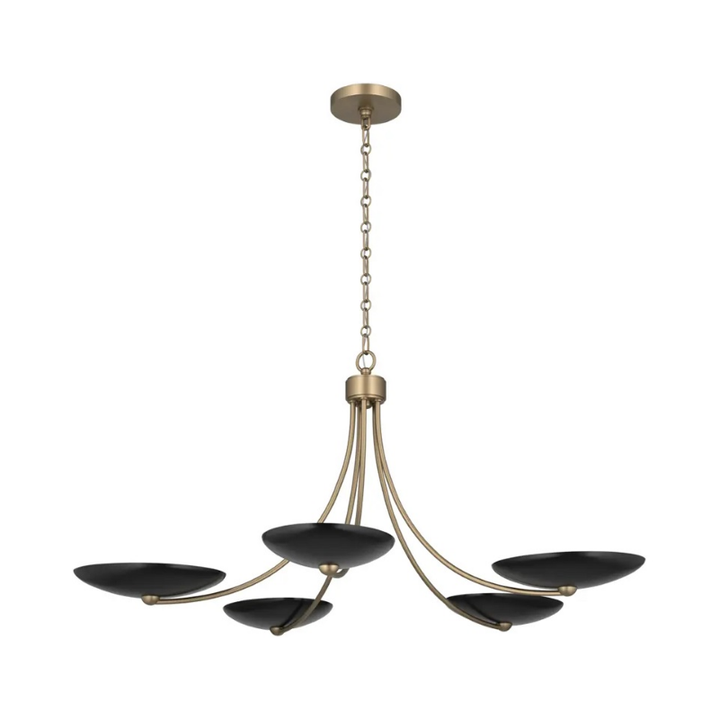 Kichler 52856 Palmela 5-lt 40" Chandelier - Champagne Bronze/Black