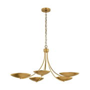 Kichler 52856 Palmela 5-lt 40" Chandelier - Lacquered Brass