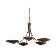 Kichler 52856 Palmela 5-lt 40" Chandelier - Lacquered Brass/Lacquered Bronze
