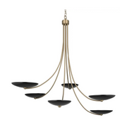 Kichler 52857 Palmela 6-lt 46" Chandelier - Champagne Bronze/Black