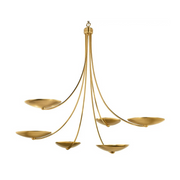 Kichler 52857 Palmela 6-lt 46" Chandelier - Lacquered Brass