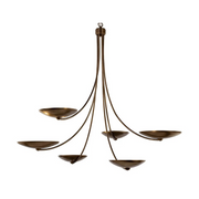 Kichler 52857 Palmela 6-lt 46" Chandelier - Lacquered Brass/Lacquered Bronze
