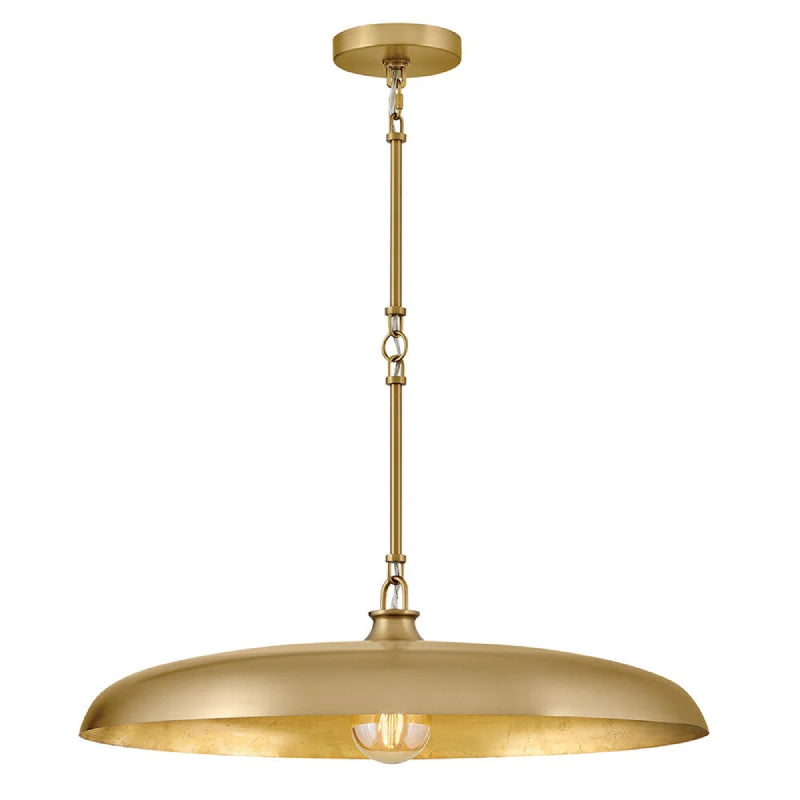 Hinkley 48165 Sadie 1-lt 24" LED Chandelier - Lacquered Brass/Lacquered Brass