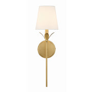 Crystorama 531 Broche 1-lt 21" Tall Wall Sconce - Antique Gold