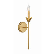 Crystorama 531 Broche 1-lt 21" Tall Wall Sconce - Antique Gold