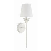 Crystorama 531 Broche 1-lt 21" Tall Wall Sconce - Matte White