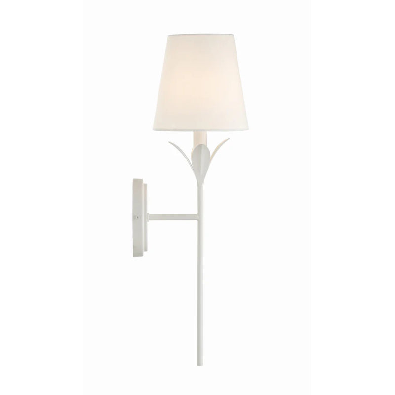 Crystorama 531 Broche 1-lt 21" Tall Wall Sconce - Matte White