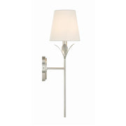 Crystorama 531 Broche 1-lt 21" Tall Wall Sconce - Antique Silver