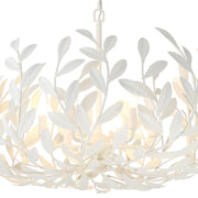 Crystorama 533 Broche 6-lt 27" Chandelier - Matte White