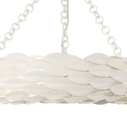Crystorama 535-CEILING Broche 6-lt 18" LED Semi Flush Mount - Matte White