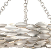 Crystorama 535-CEILING Broche 6-lt 18" LED Semi Flush Mount - Antique Silver