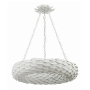 Crystorama 536 Broche 6-lt 24" Chandelier - Matte White