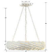 Crystorama 536 Broche 6-lt 24" Chandelier