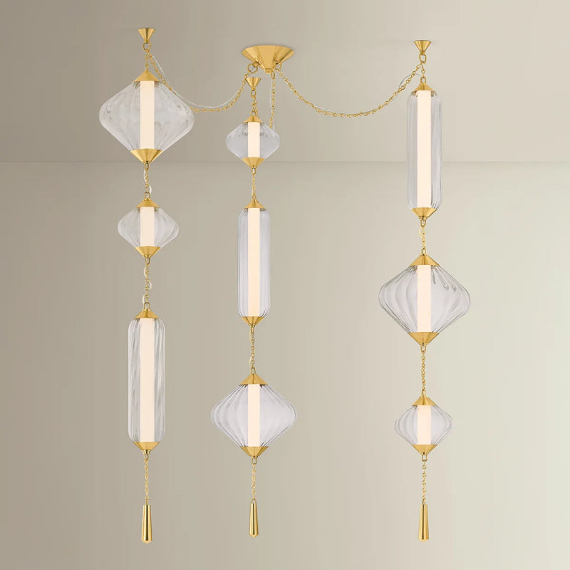 Corbett 545-56 Fiorello 9-lt 56" LED Chandelier