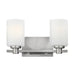 Hinkley 54622 Karlie 2-lt 13" LED Bath Light - Brushed Nickel