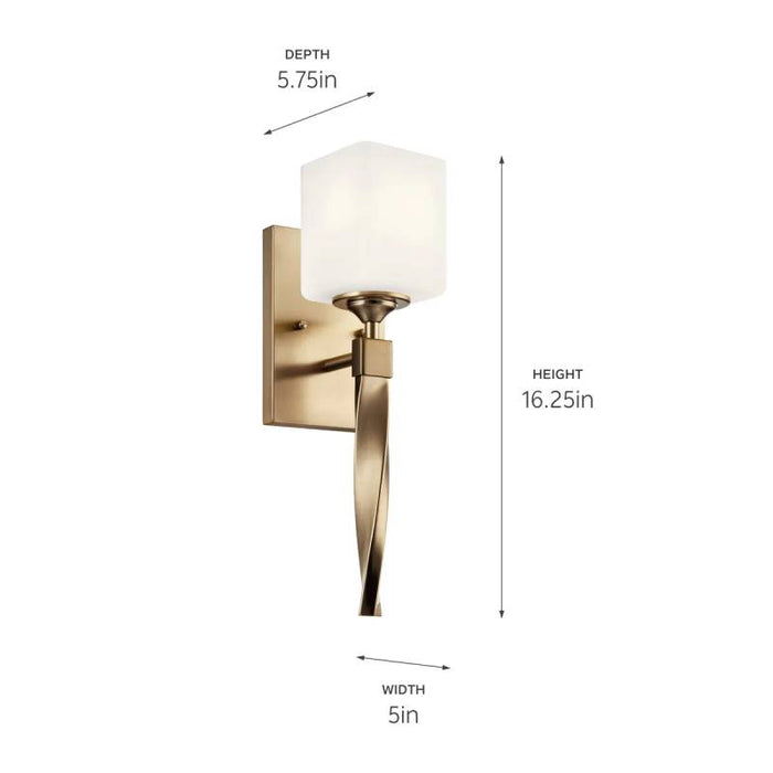 Kichler 55000 Marette 1-lt 16" Tall Wall Sconce