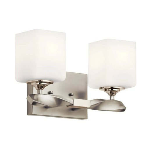 Kichler 55001 Marette 2-lt 14" Vanity Light-Brushed Nickel