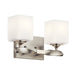 Kichler 55001 Marette 2-lt 14" Vanity Light-Brushed Nickel