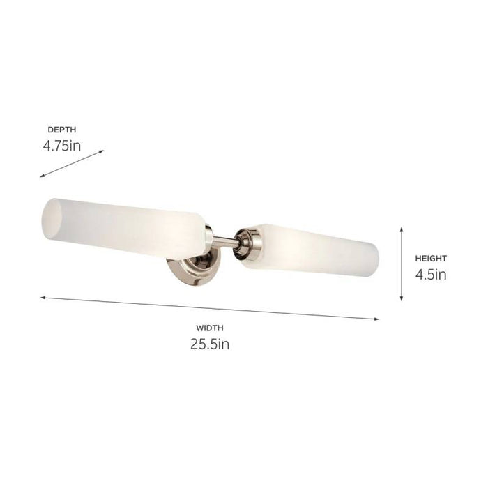 Kichler 55075 Truby 2-lt 25" Vanity Light