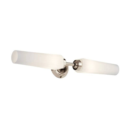 Kichler 55075 Truby 2-lt 25" Vanity Light-Polished Nickel-Polished Nickel