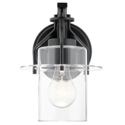 Kichler 55077 Everett 1-lt 9" Tall Wall Sconce-Black