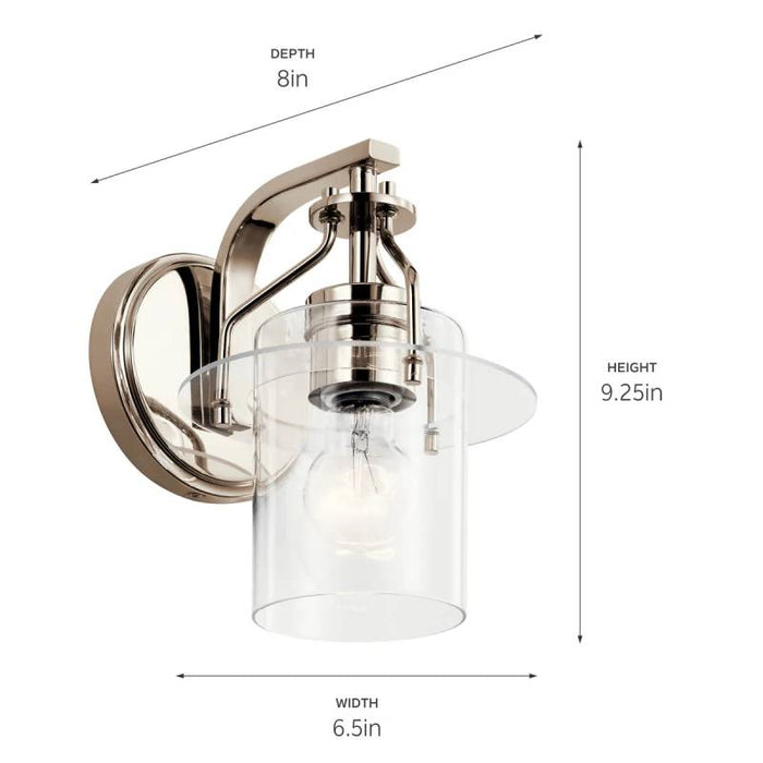 Kichler 55077 Everett 1-lt 9" Tall Wall Sconce