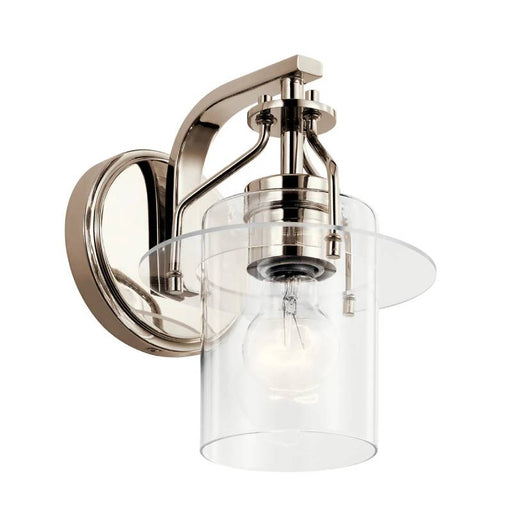 Kichler 55077 Everett 1-lt 9" Tall Wall Sconce-Polished Nickel