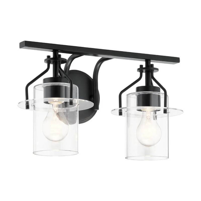 Kichler 55078 Everett 2-lt 16" Wide Vanity Light-Black