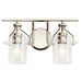 Kichler 55078 Everett 2-lt 16" Wide Vanity Light-Polished Nickel