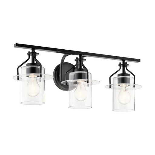 Kichler 55079 Everett 3-lt 24" Vanity Light-Black