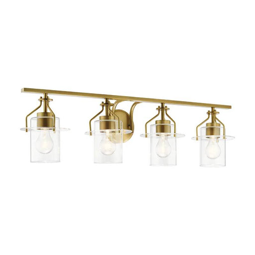 Kichler 55080 Everett 4-lt 34" Vanity Light-Brushed Brass