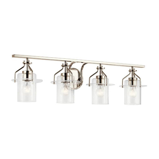 Kichler 55080 Everett 4-lt 34" Vanity Light-Polished Nickel