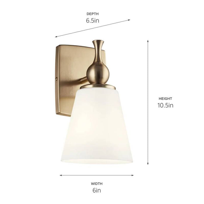 Kichler 55090 Cosabella 1-lt 11" Tall Wall Sconce