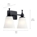 Kichler 55091 Cosabella 2-lt 15" Vanity Light