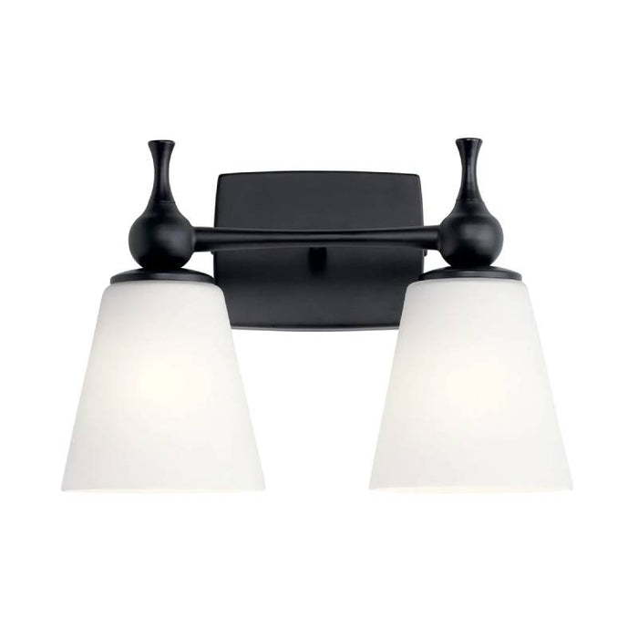 Kichler 55091 Cosabella 2-lt 15" Vanity Light-Black