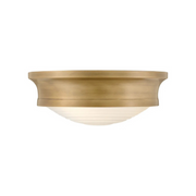 Hinkley 45123 Ellis 3-lt 14" LED Flush Mount - Heritage Brass