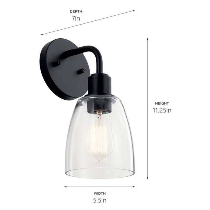 Kichler 55100 Meller 1-lt 11" Tall Wall Sconce