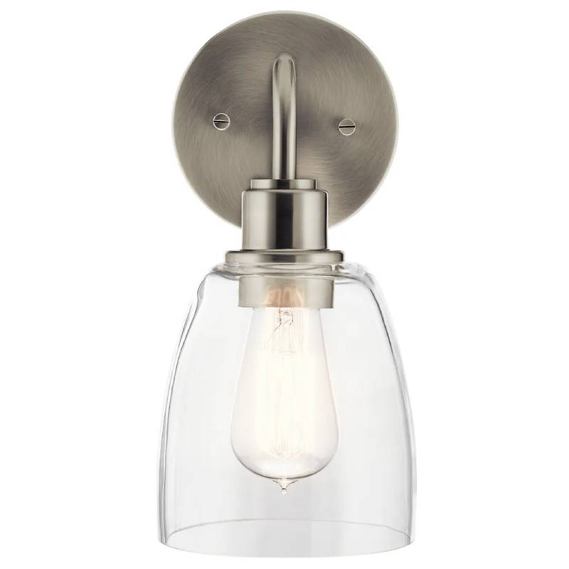 Kichler 55100 Meller 1-lt 11" Tall Wall Sconce-Brushed Nickel