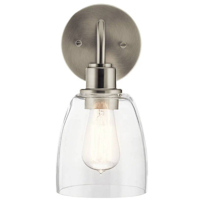 Kichler 55100 Meller 1-lt 11" Tall Wall Sconce-Brushed Nickel