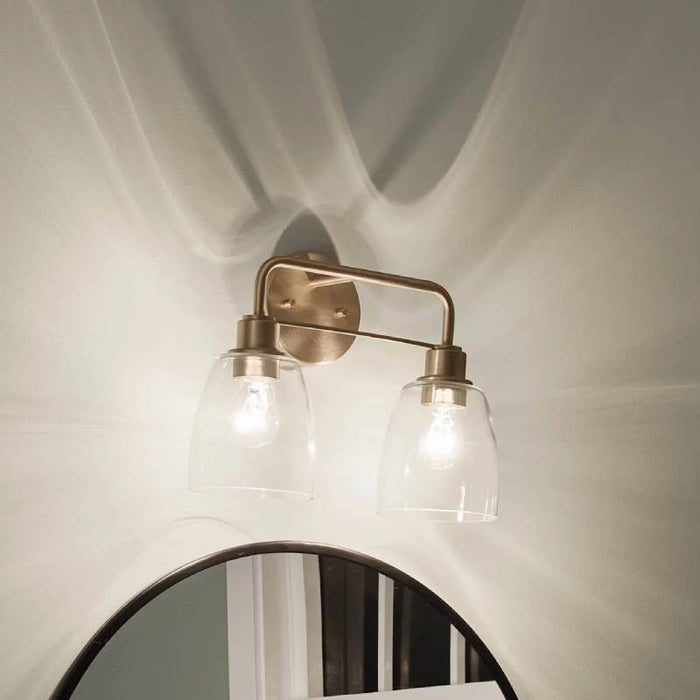 Kichler 55101 Meller 2-lt 15" Vanity Light