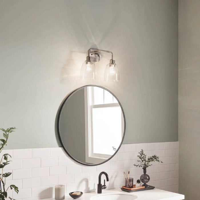 Kichler 55101 Meller 2-lt 15" Vanity Light