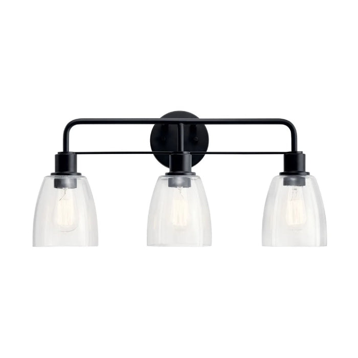 Kichler 55102 Meller 3-lt 24" Vanity Light-Black