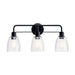 Kichler 55102 Meller 3-lt 24" Vanity Light-Black