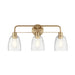 Kichler 55102 Meller 3-lt 24" Vanity Light-Champagne Bronze
