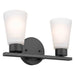 Kichler 55120 Stamos 2-lt 13" Vanity Light-Black