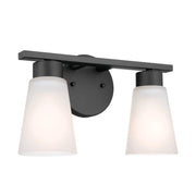 Kichler 55120 Stamos 2-lt 13" Vanity Light-Black