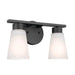 Kichler 55120 Stamos 2-lt 13" Vanity Light-Black